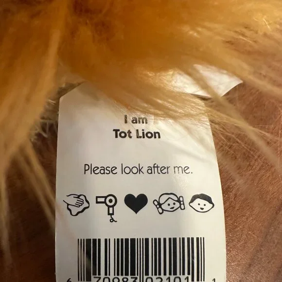 RARE HTF Vintage Jellycat Bunglie Tot Lion – NWT – Blue Tag (2000s) - Picture 3 of 7